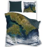 Faro - Dekbedovertrek - Multikleur - Earth - 140 x 200 cm + 1 kussensloop 70 x 90 cm