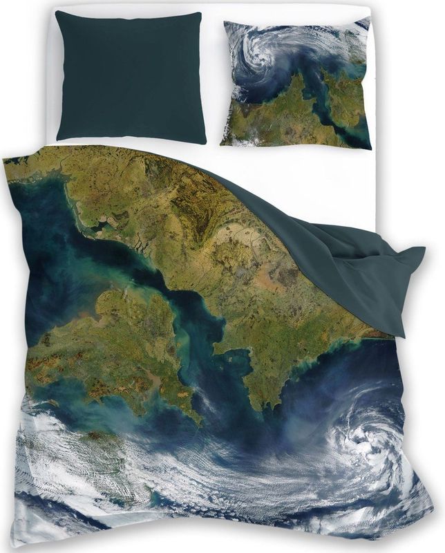 Faro - Dekbedovertrek - Multikleur - Earth - 140 x 200 cm + 1 kussensloop 70 x 90 cm