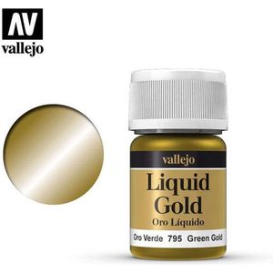 Vallejo 70795 Liquid Green Gold Verf potje