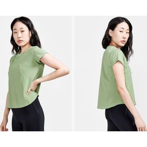 Craft - ADV HiT Tee - Sportshirt - Groen - Dames - Maat M
