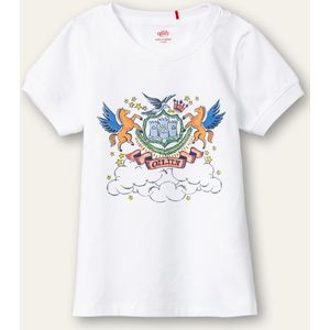 Tomaz T-shirt 01 solid jersey bright white artwork Horses and Shields White: 92/2yr