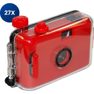 CaptainXL Wegwerpcamera - Waterdicht - Rood - 27 Foto's