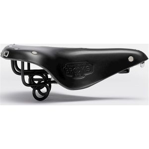 Brooks - B72 - Fietszadel - Zwart - Handgemaakt - Stalen Frame