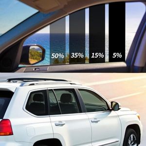 Getinte folie voor de auto - 50 cm x 600 cm - zonwerende folie - krasbestendige raamfolie voor het blokkeren van uv-/IR-stralen - hitte en verblinding (25% VLT) - auto-accessoires - voertuigbescherming