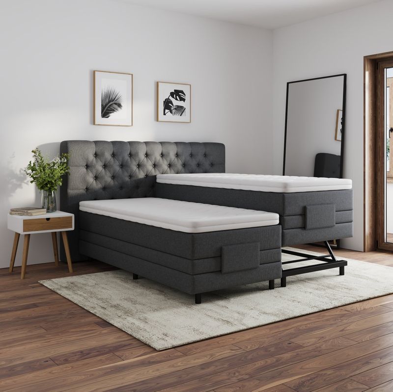 SENIORENBED HOOG LAAG BOXSPRING