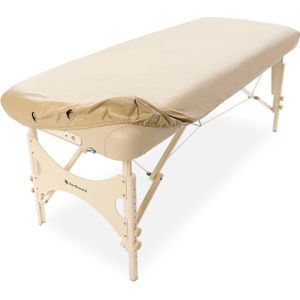 Oliebestendige Hoeslaken Massagetafel - Beige - PU-leer