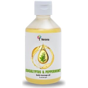Verana 100% natuurlijke Massageolie Eucalyptus & Pepermunt 250ML - Verana