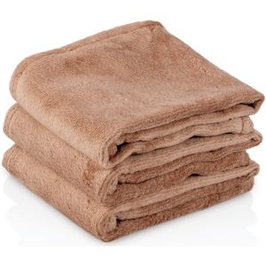 Massage Handdoek Massagetafel - gastendoekje - Bruin - 30x50cm - Microvezel - Sneldrogend - 250gr/m2