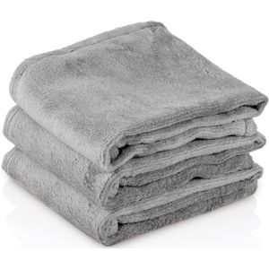Massage Handdoek Massagetafel - gastendoekje - Grijs - 30x50cm - Microvezel - Sneldrogend - 250gr/m2