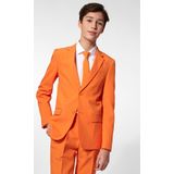 Carnaval Opposuits Oranje Pak Jongens - Oranje - Maat 134/140