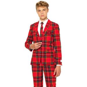 Carnaval Opposuits Lumberjack Jongens - Rood - Maat 158/164 - Carnaval