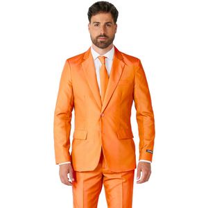 Carnaval Oranje Pak/Kostuum Suitmeister - Oranje - Maat S