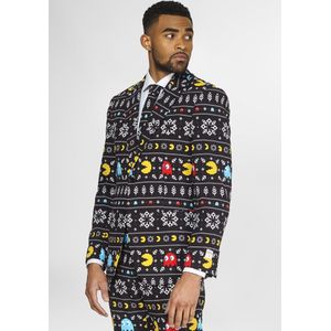 Carnaval Opposuits Kerstpak Pac-Man - Zwart - Maat 54