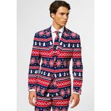 Carnaval Opposuits Kerstpak Nordic - Blauw - Maat 60