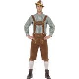 Carnaval Lederhosen Kostuum Hanz - Bruin - Maat M - Carnaval