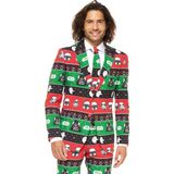 Carnaval Opposuits Festive Force - Groen / Rood - Maat 60