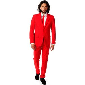 Carnaval Opposuits Rood Pak Heren - Rood - Maat 60 - Carnaval