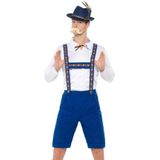 Carnaval Tiroler Kostuum - Blauw - Maat M