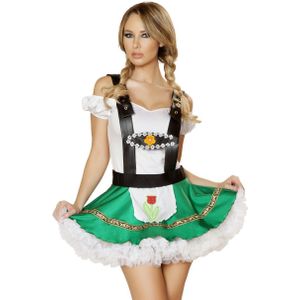 Carnaval Hofbrau Dirndl Kostuum - Groen - Maat M/L