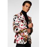 Carnaval Opposuits Poker Colbert Carnaval - Beige - Maat 62 - Carnaval