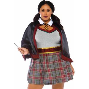 Carnaval Harry Potter Uniform/Kostuum Pak/Kostuum - Grijs / Rood - Maat XL/2XL - Carnaval