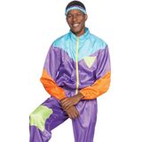 Carnaval Retro Skipak 80's - Paars - Maat M/L - Carnaval