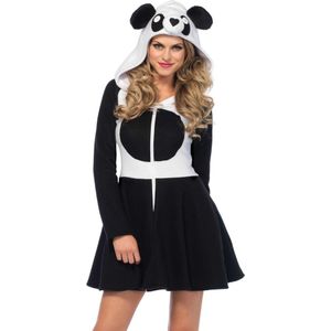 Carnaval Panda Beer Jurkje - Zwart / Wit - Maat M - Carnaval