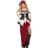 Carnaval Treasure Pirate Kostuum - Rood - Maat L - Carnaval