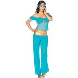 Carnaval Jasmine - Blauw - Maat L - Carnaval