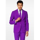 Carnaval Opposuits Paars Pak - Paars - Maat 50 - Carnaval