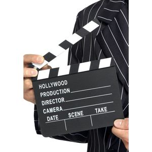 Carnaval Hollywood Style Clapper Board - Zwart - Carnaval