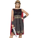 Carnaval Roman Warrior Jurk - Zwart - Maat XL - Carnaval