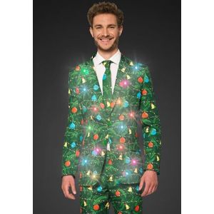 Carnaval LED Kerstpak - Groen - Maat 2XL