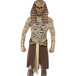 Carnaval Zombie Pharaoh Kostuum - Goud - Maat M - Carnaval