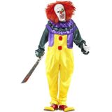 Carnaval Killer Clown Kostuum - Geel - Maat M - Carnaval