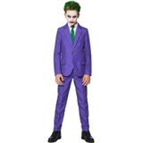 Carnaval Joker Kostuum Jongens - Paars - Maat L - Carnaval