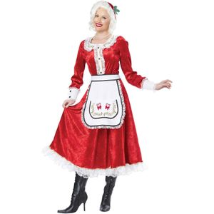 Carnaval Mrs. Claus Classic Kostuum - Rood - Maat S - Carnaval