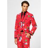 Carnaval Opposuits Kerst Kostuum - Rood - Maat 58