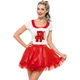 Carnaval Sandy Grease Kostuum - Rood - Maat S - Carnaval