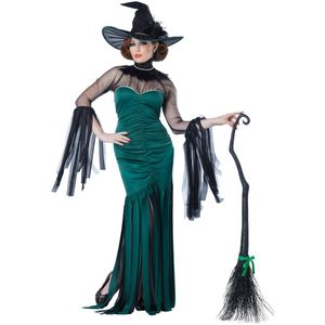 Carnaval The Grand Sorceress Kostuum - Groen - Maat S