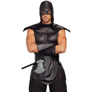 Carnaval The Assassin Kostuum - Zwart - Maat XL - Carnaval