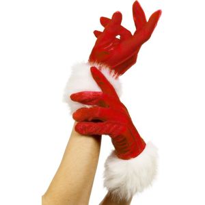 Carnaval Santa Gloves - Rood