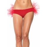 Carnaval Hotpants Ruches Rood - Rood - Maat M/L