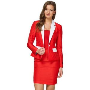 Carnaval Santa Outfit/Kostuum Dames - Rood - Maat XL