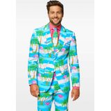 Carnaval Flamingo OppoSuits - Blauw - Maat 62 - Carnaval