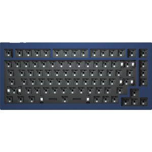Keychron Q1 QMK Barebone ANSI navy blue hot-swappable toetsenbord voor Windows & Mac | toetsenbord keyboard ergo ergonomisch draadloos mechanisch