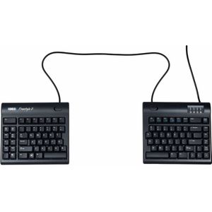 Kinesis Freestyle2 20inch toetsenbord USB QWERTY Engels Zwart