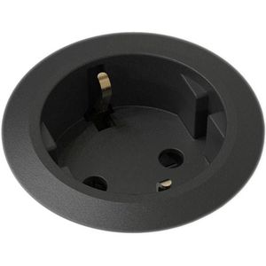 Kondator Powerdot Mini Inbouw Stopcontact - 51mm - Zwart