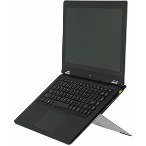 R-Go Riser Attachable - Laptopstandaard - Zelfklevend- Ergonomisch - Verstelbaar - Aluminium - Zilver