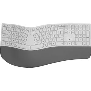 Delux Ergonomic split complete wit draadloos | toetsenbord keyboard ergo ergonomisch draadloos mechanisch mechanical compact ergonomic